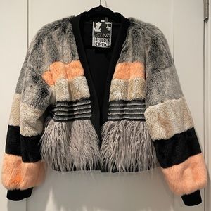 *NEW* Young Fabulous and Broke Faux Fur Jacket